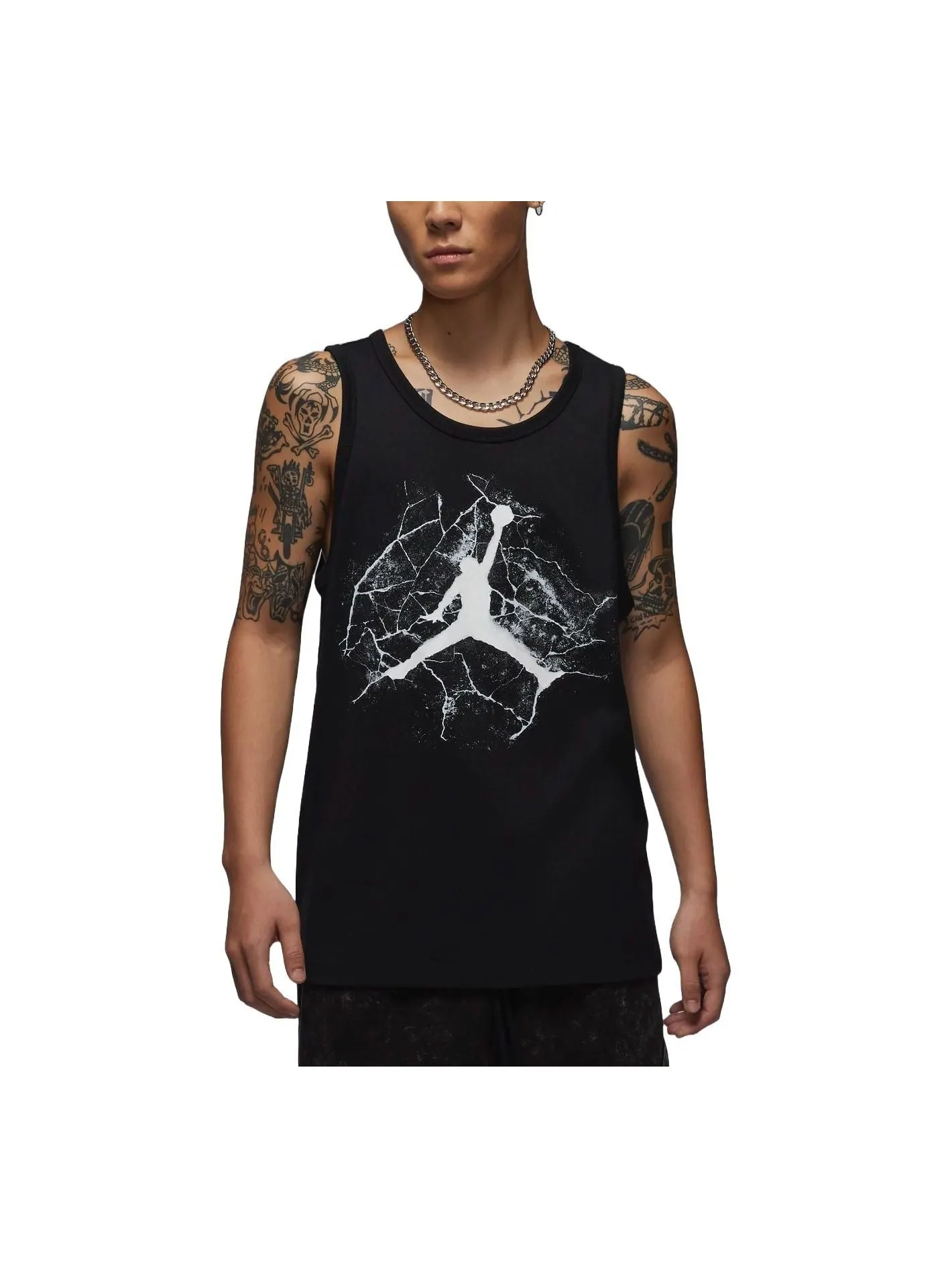 Топ Air Jordan Graphic Tank Asia Sizing 'Black' — изображение 1 из 2, черный