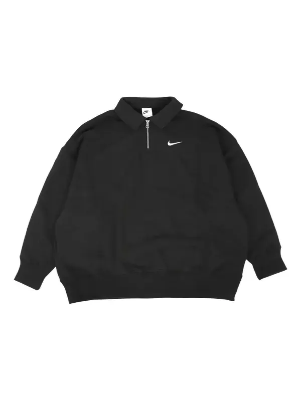 Футболка sportswear phoenix fleece t-shirt 'black' Nike — изображение 1 из 3, черный/белый