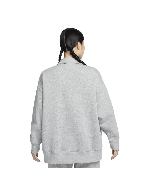 Футболка sportswear phoenix fleece 'grey' Nike — изображение 2 из 4, серый/белый