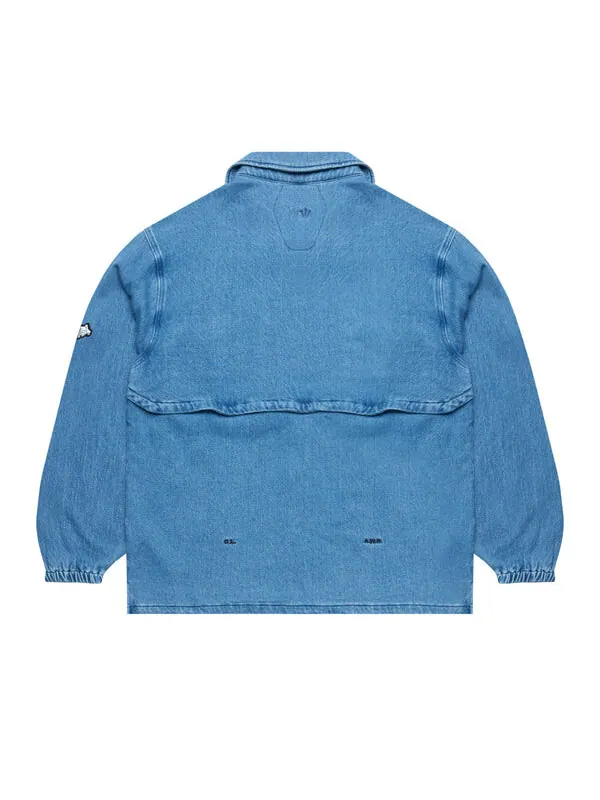 Рубашка x nocta opal button-down denim shirts 'blue denim' Nike — изображение 2 из 2, синий джинсовый синий