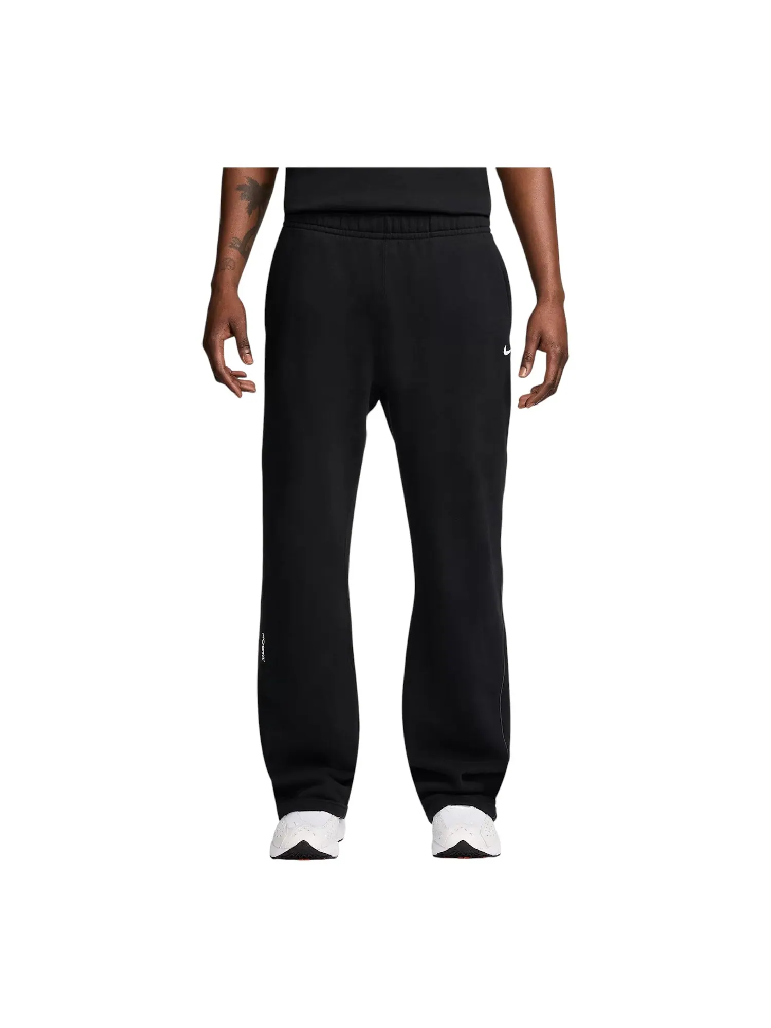 Брюки Nike x NOCTA Fleece CS Open-Hem Pant 'Black' — изображение 4 из 4, черный