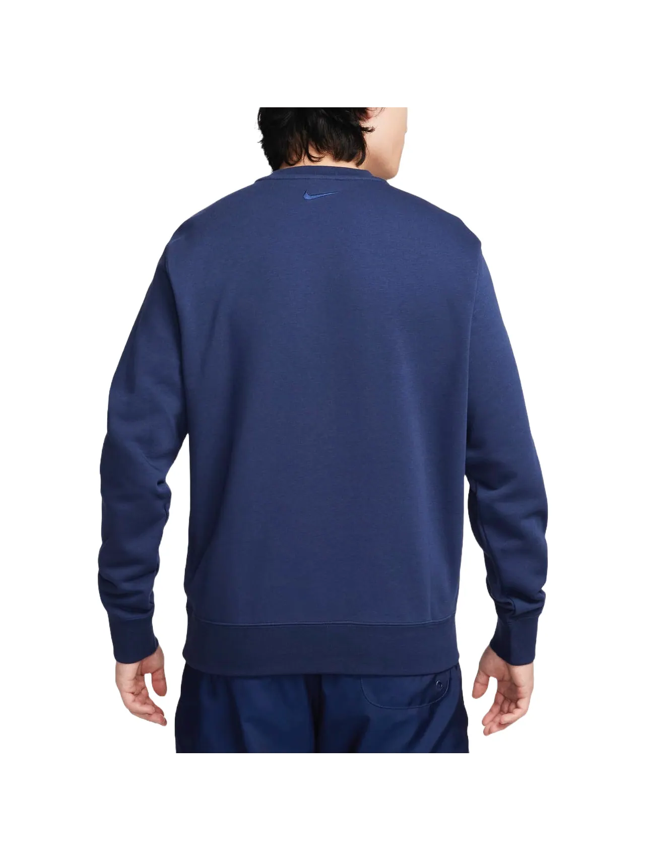 Спортивная толстовка Nike Sportswear French Terry Crewneck Sweatshirt Asia Sizing 'Midnight Navy' FZ4729-410, темно-синий