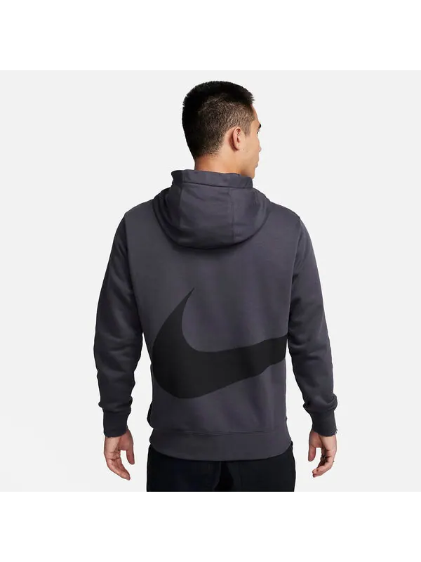 Толстовка sportswear french terry pullover hoodie 'anthracite' Nike — изображение 3 из 4, черный