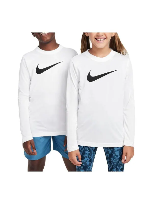 Футболка легенда dri fit футболка с длинным рукавом Nike — изображение 1 из 2, белый/черный