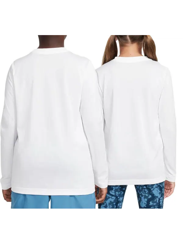 Футболка легенда dri fit футболка с длинным рукавом Nike — изображение 2 из 2, белый/черный