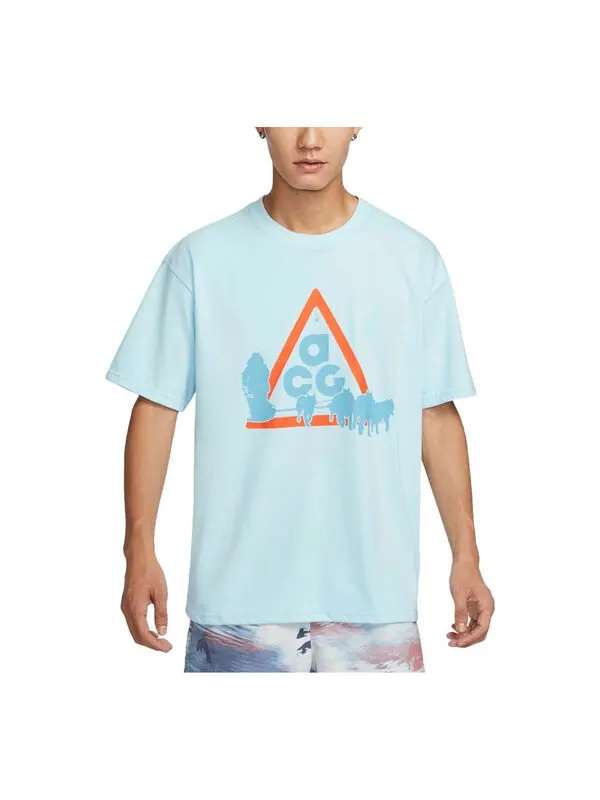 Футболка acg dri fit graphic t shirt asia sizing Nike — изображение 1 из 2, синий