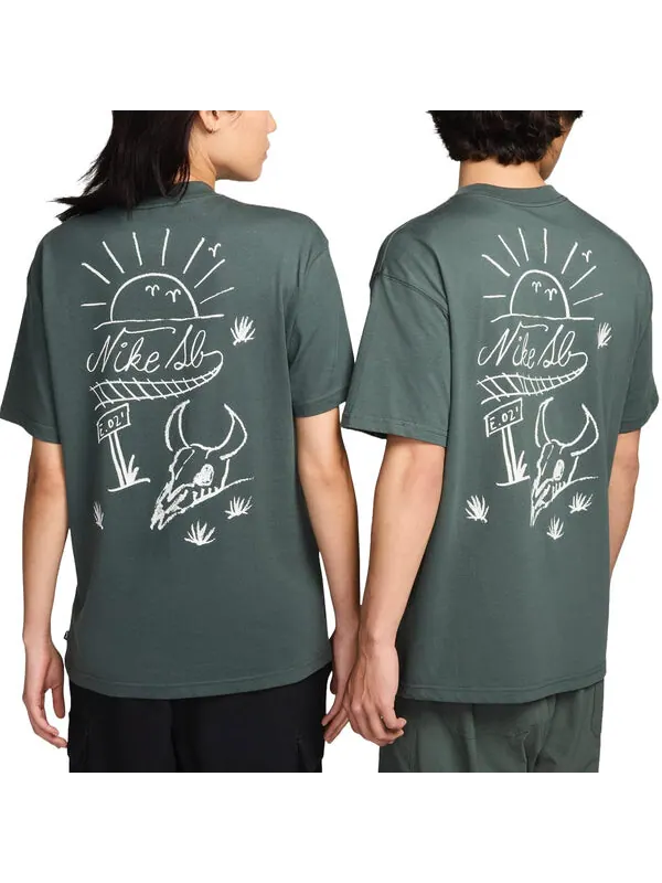 Футболка sb graphic skate t-shirt asia sizing 'dark green' Nike — изображение 2 из 2, темный зеленый