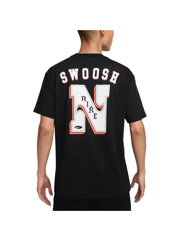 Футболка sportswear max90 t-shirt asia sizing 'black' Nike — изображение 2 из 2, черный
