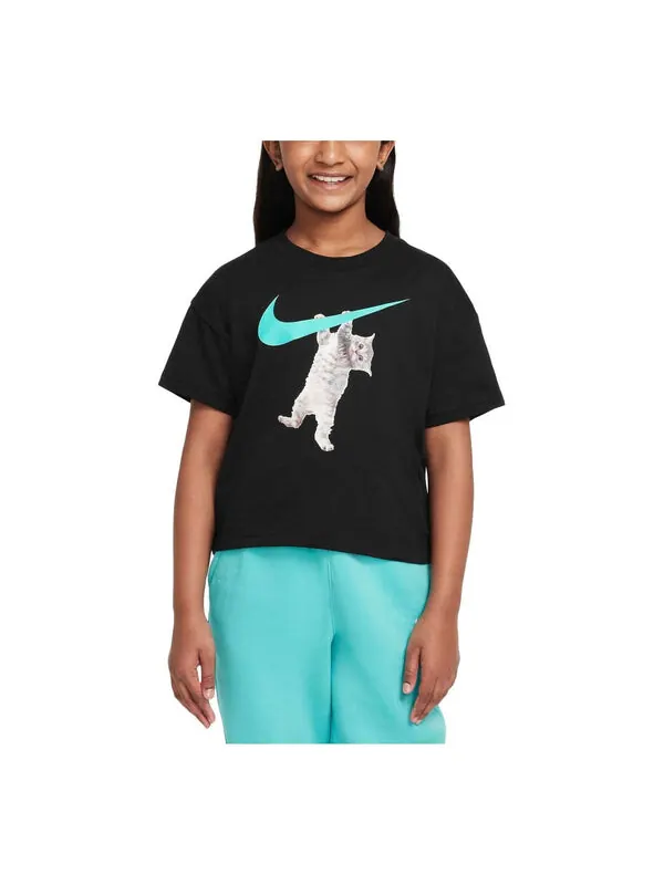 Футболка sportswear graphic t-shirt 'black' Nike — изображение 1 из 2, черный