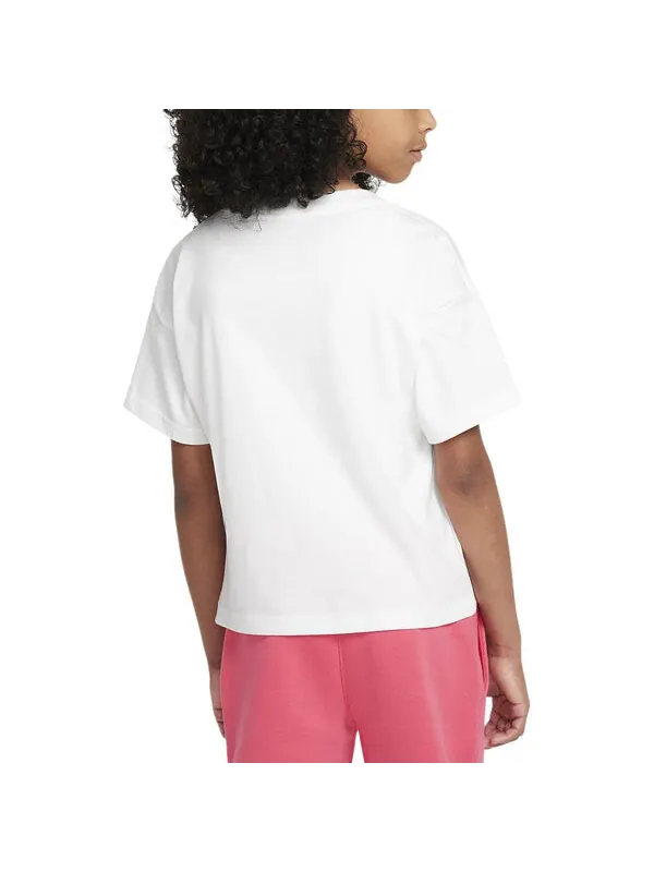 Футболка sportswear t-shirt 'white' Nike — изображение 2 из 3, белый/красный