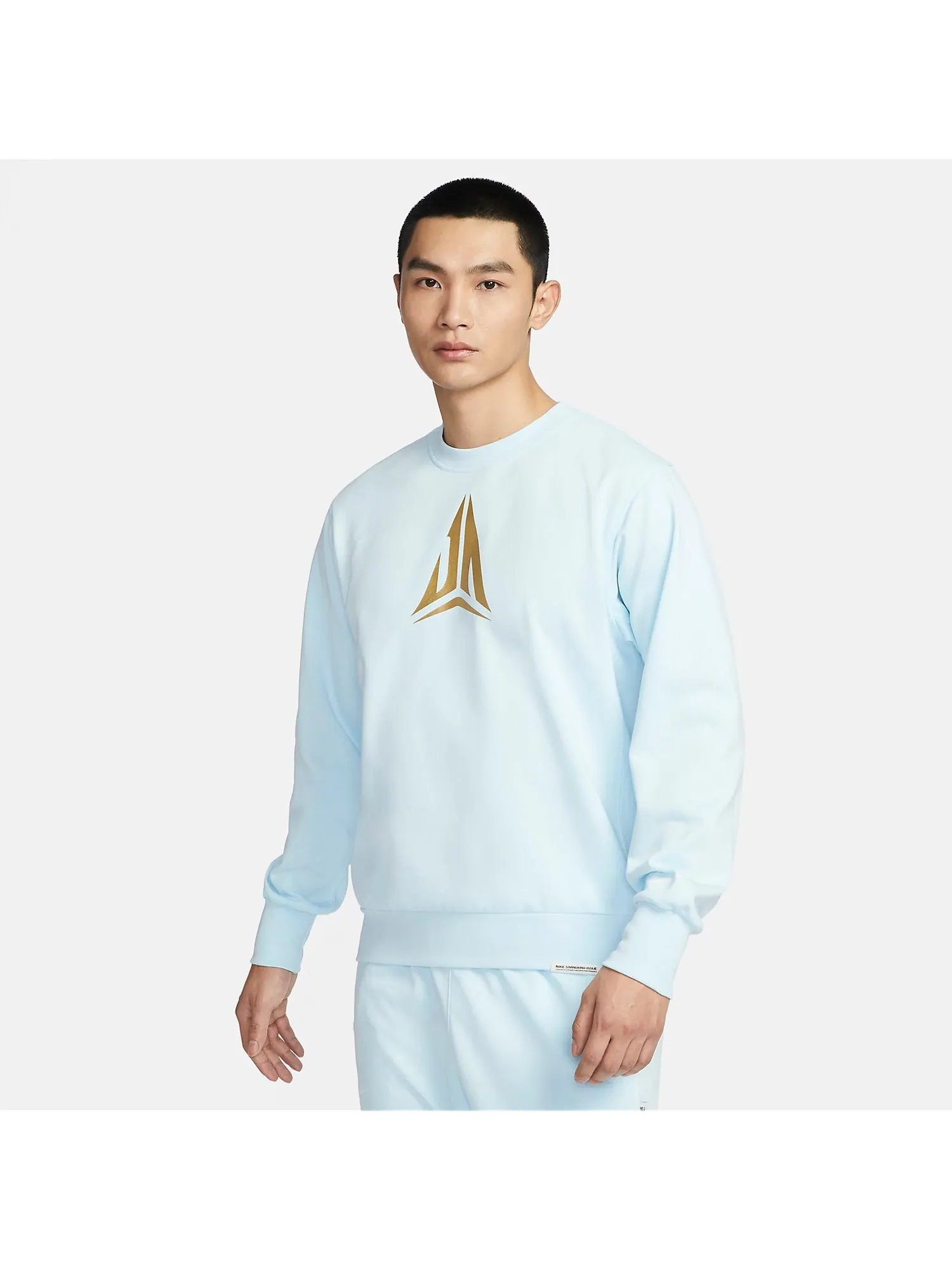 Спортивный топ Nike Ja Standard Issue Dri-FIT Crew-Neck Basketball Top 'Glacier Blue' FZ5735-474 — изображение 2 из 7, синий