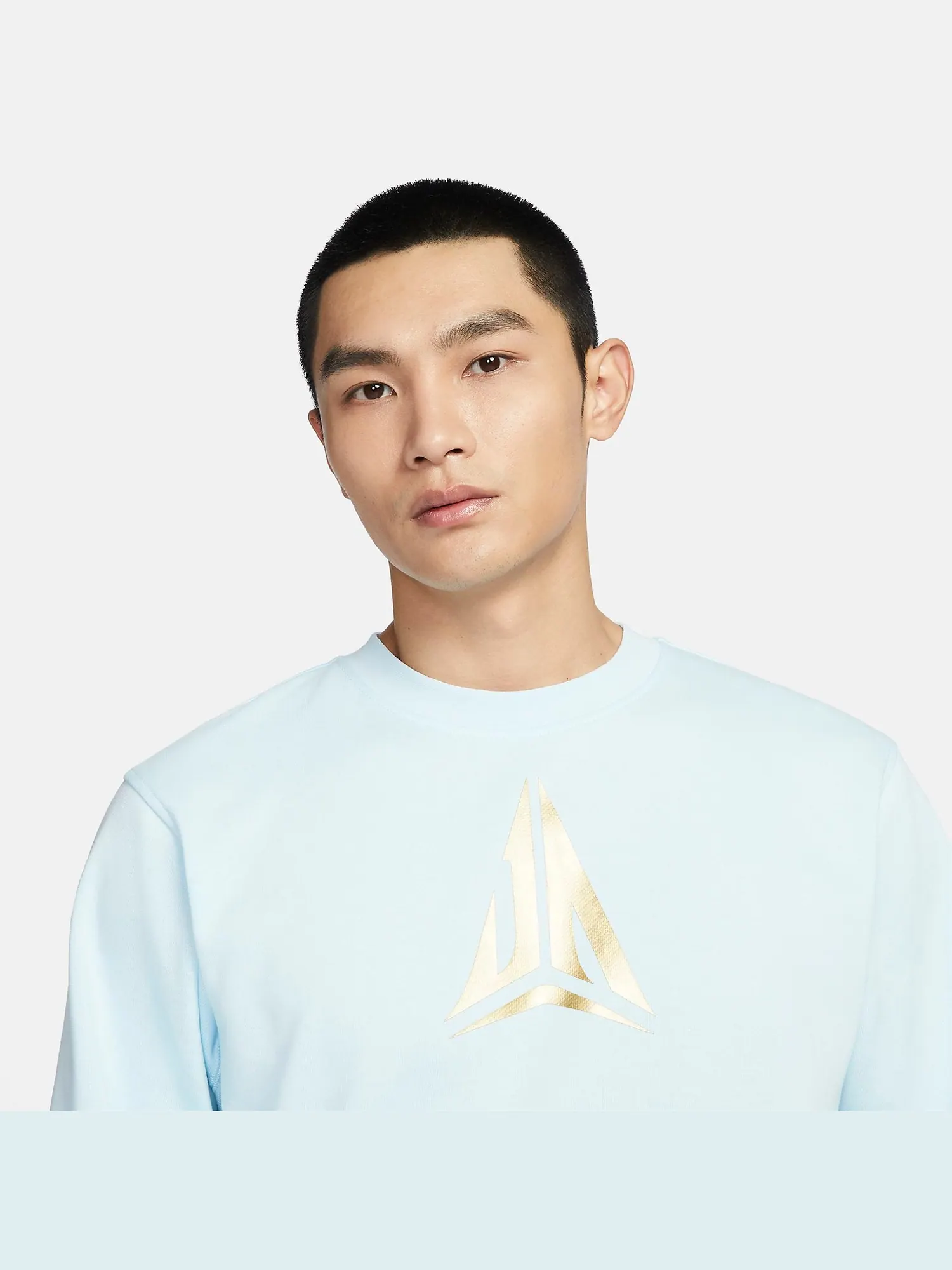 Спортивный топ Nike Ja Standard Issue Dri-FIT Crew-Neck Basketball Top 'Glacier Blue' FZ5735-474 — изображение 4 из 7, синий