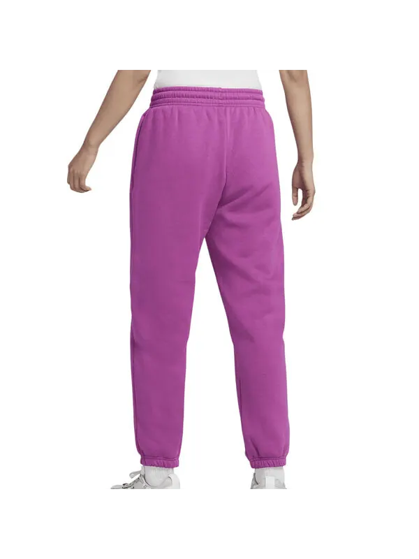 Брюки sportswear phoenix fleece high-waisted pants 'hot fuchsia' Nike — изображение 2 из 3, фуксия