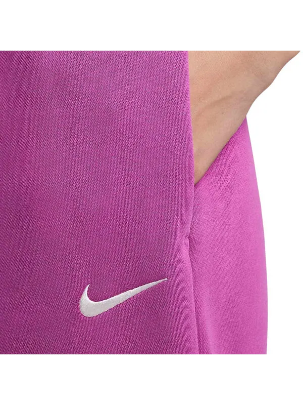 Брюки sportswear phoenix fleece high-waisted pants 'hot fuchsia' Nike — изображение 3 из 3, фуксия