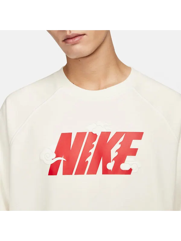 Рубашка sportswear cny crew-neck sweatshirt 'sail red' Nike — изображение 4 из 4, красный