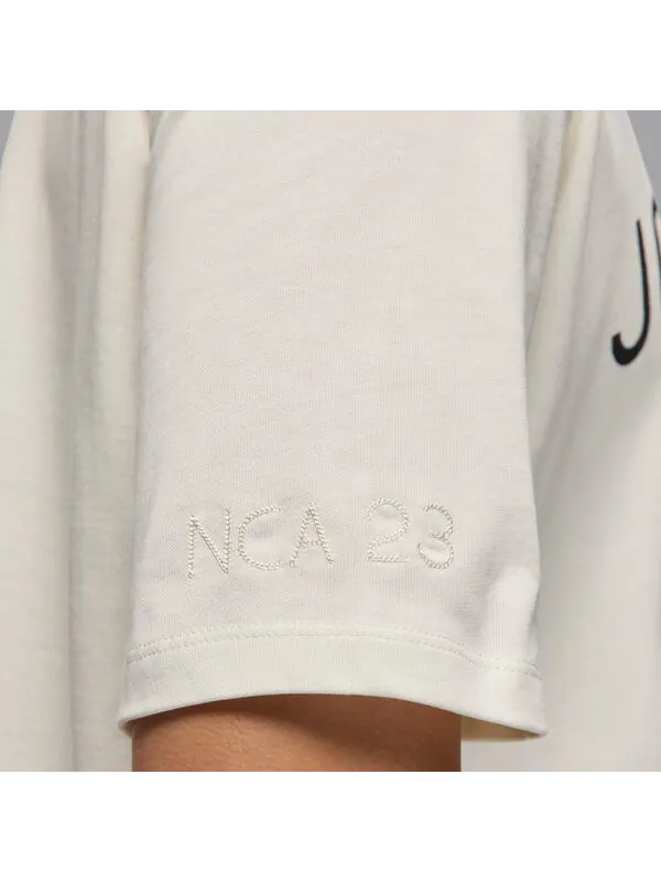 Футболка x nina chanel abney tee 'cream' Air Jordan — изображение 4 из 4, белый/черный