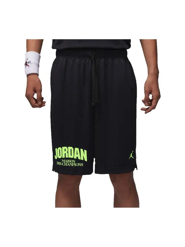 Шорты sport dri-fit shorts asia sizing 'black neon yellow' Air Jordan — изображение 1 из 2, черный/неоновый желтый