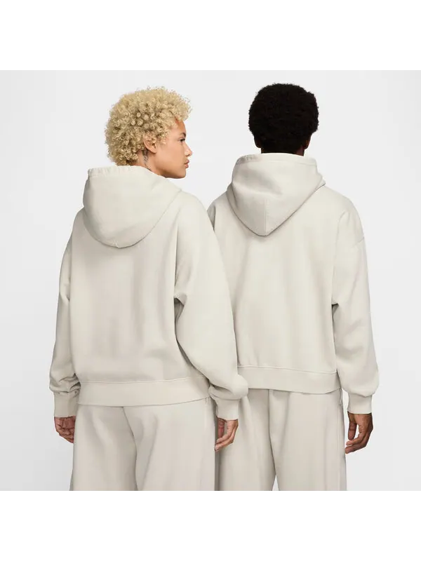 Толстовка с капюшоном x stussy ss24 с капюшоном из потертого флиса на молнии Nike — изображение 2 из 4, костяной белый