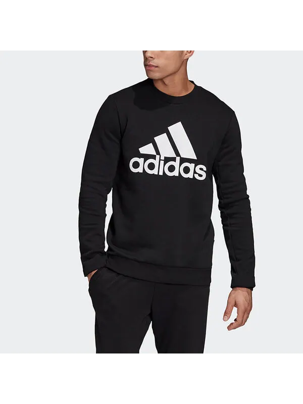 Толстовка с капюшоном mh bos круглый воротник спортивная мужская Adidas — изображение 3 из 4, черный