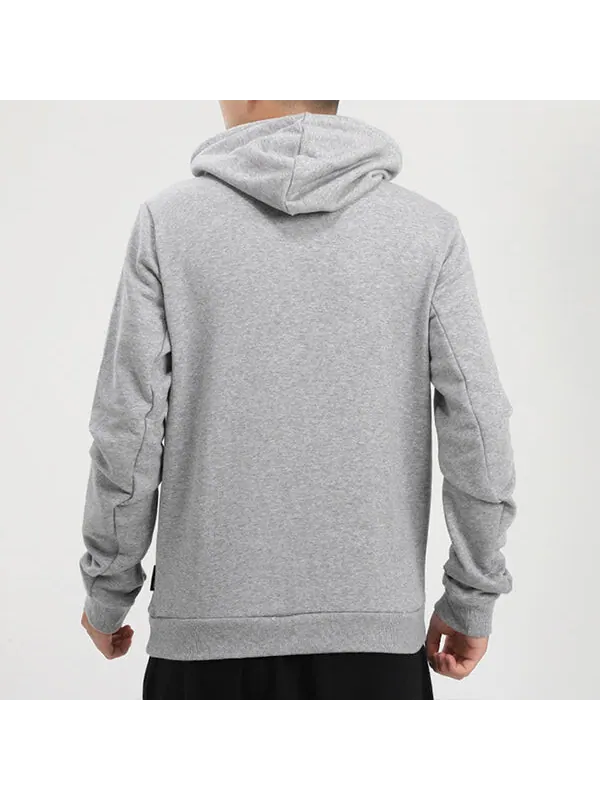 Толстовка casual sports hooded sweater men grey Adidas — изображение 4 из 4, серый