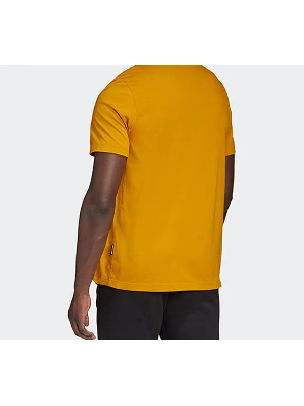 Футболка mh bos tee letter short-sleeve tee men gold Adidas — изображение 4 из 4, золото