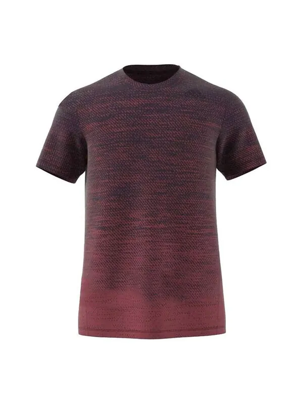 Футболка gradient tee sports round neck short sleeve red Adidas — изображение 1 из 4, красный