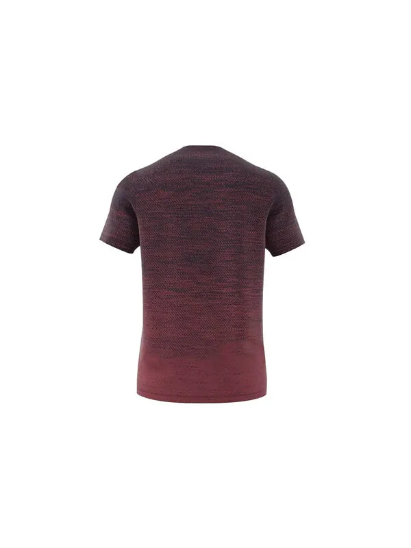 Футболка gradient tee sports round neck short sleeve red Adidas — изображение 2 из 4, красный
