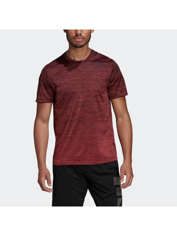Футболка gradient tee sports round neck short sleeve red Adidas — изображение 3 из 4, красный