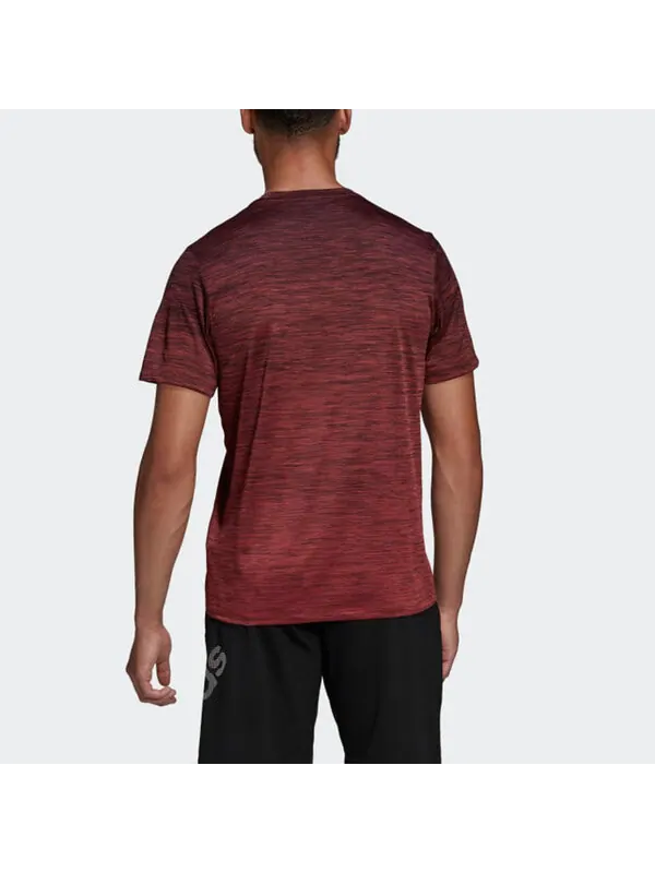 Футболка gradient tee sports round neck short sleeve red Adidas — изображение 4 из 4, красный