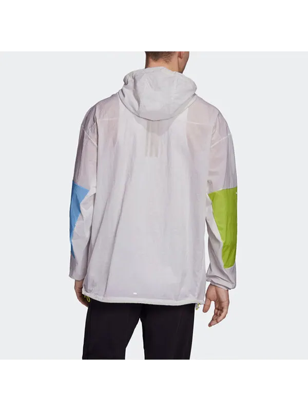 Куртка штормовая куртка адаптивная куртка м беговая цветная спортивная Adidas — изображение 4 из 4, серый