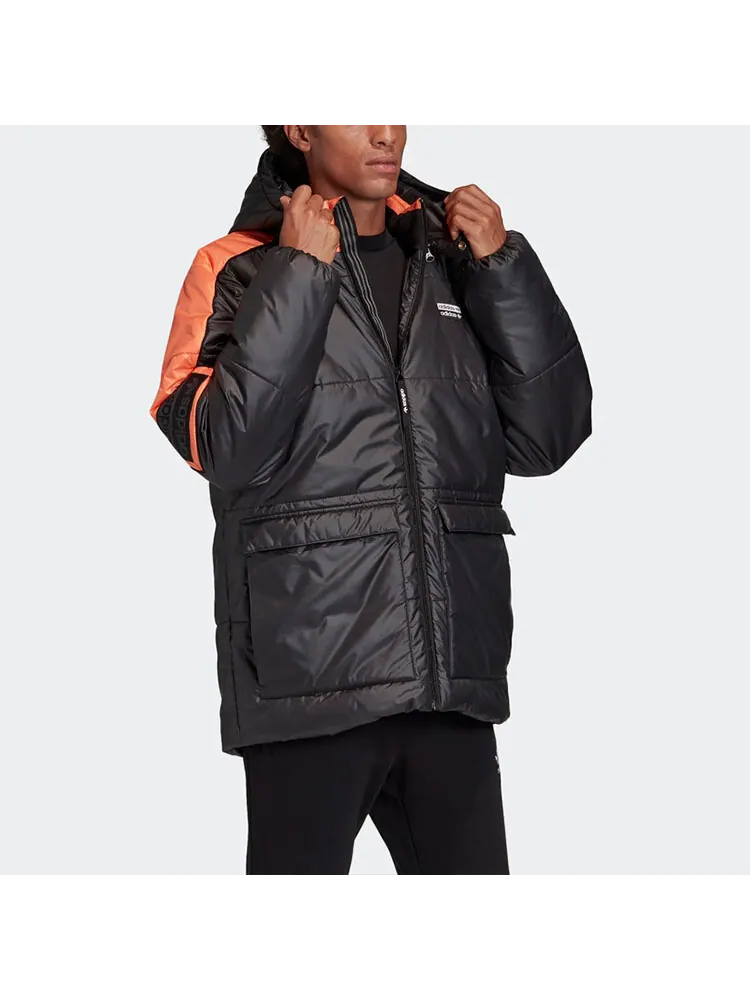 Куртка Adidas Originals R.y.v. Padded Stay Warm Colorblock Sports mid-length Hooded — изображение 6 из 6, черный