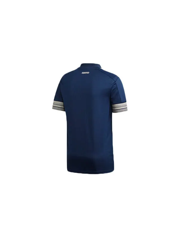 Футболка juve a jsy juventus away fan edition v-образный вырез спортивная майка Adidas — изображение 2 из 4, синий