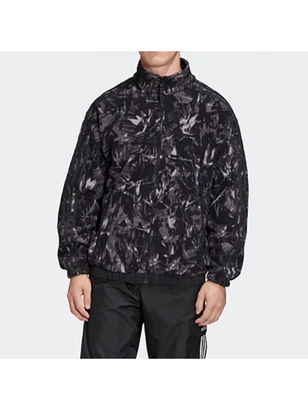 Куртка adidas originals Polar Fleece AOP Jacket For Men Black — изображение 3 из 4, черный