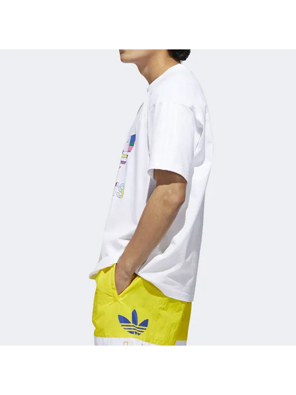 Футболка originals flag lag fill tee sports short sleeve white Adidas — изображение 4 из 4, белый