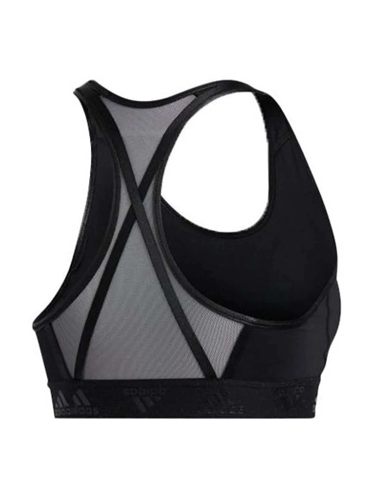 Бюстгальтер (WMNS) adidas Don't Rest Badge of Sport Glam-On Bra 'Black' — изображение 2 из 3, черный
