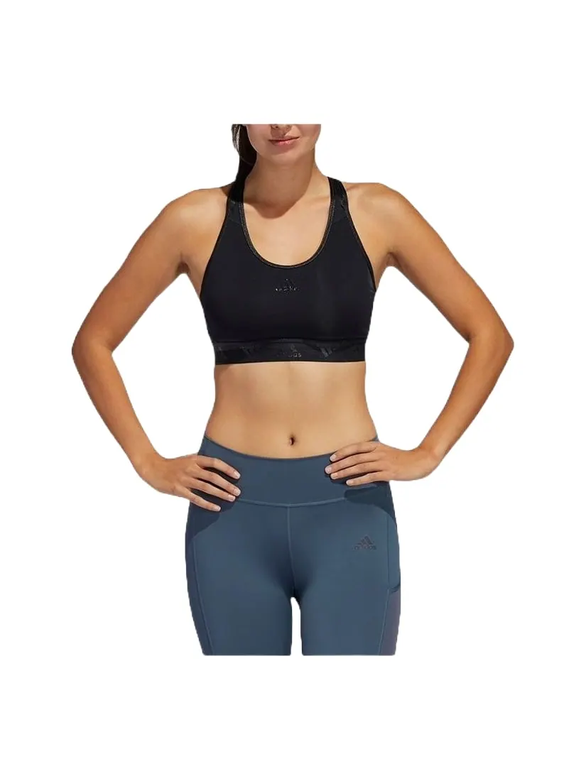 Бюстгальтер (WMNS) adidas Don't Rest Badge of Sport Glam-On Bra 'Black' — изображение 3 из 3, черный
