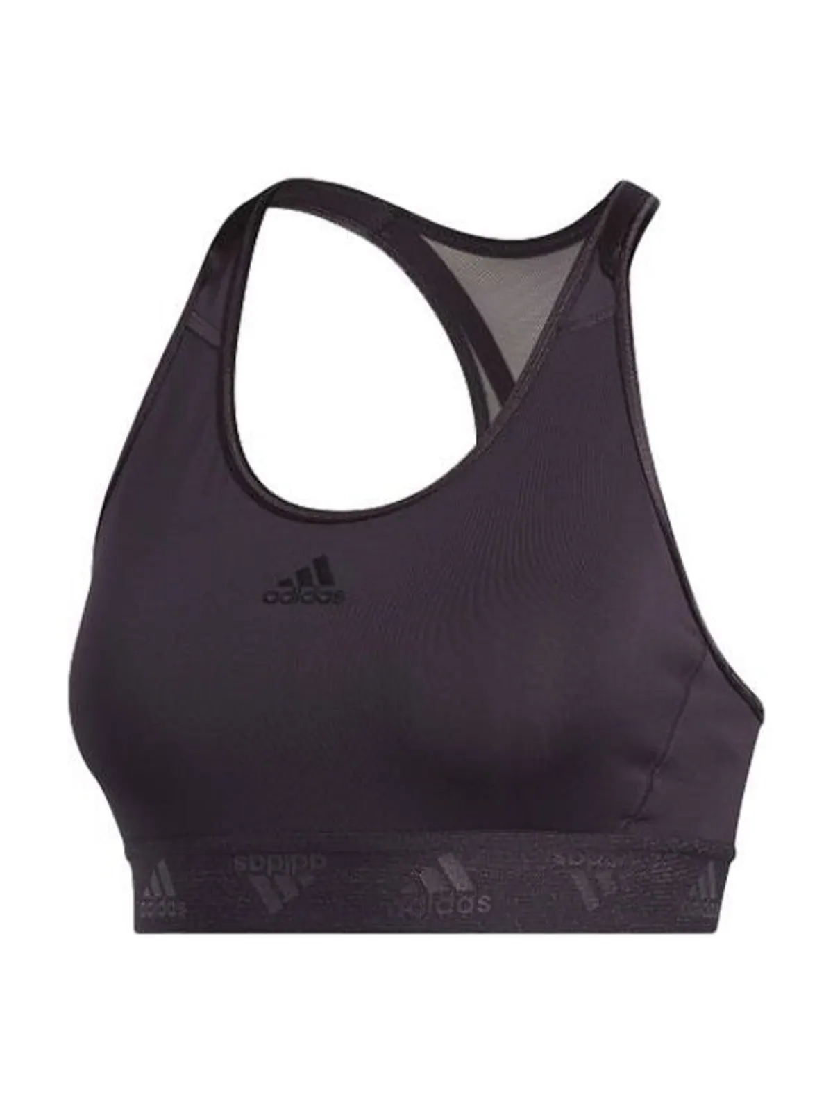 Бюстгальтер (WMNS) adidas Don't Rest Badge of Sport Glam-On Bra 'Purple' — изображение 1 из 3, фиолетовый