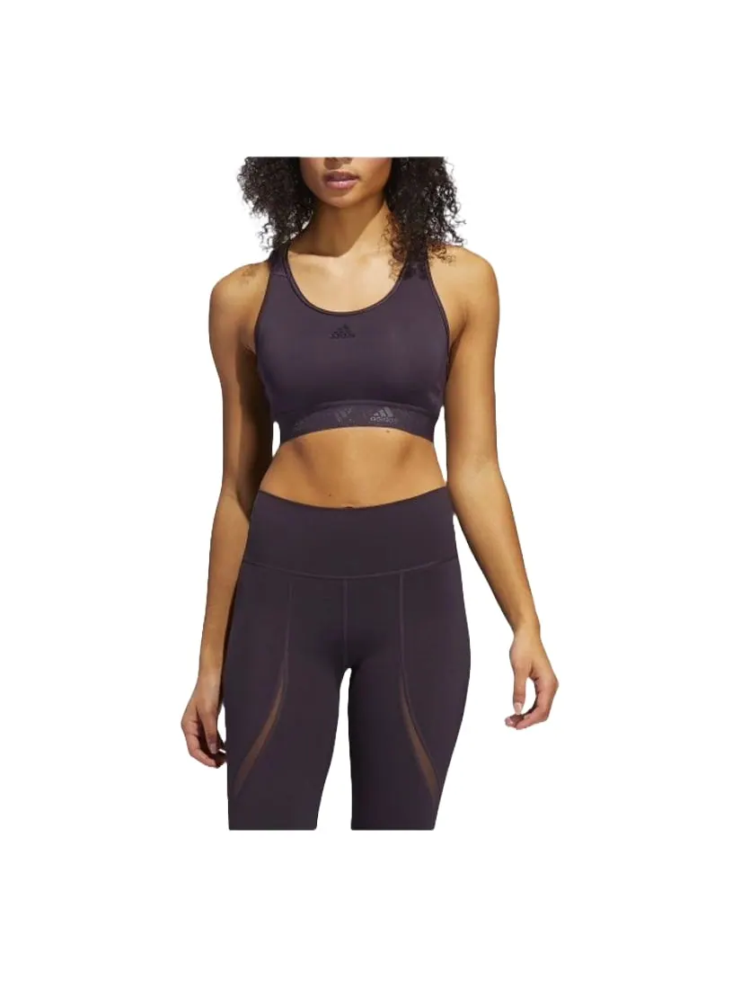 Бюстгальтер (WMNS) adidas Don't Rest Badge of Sport Glam-On Bra 'Purple' — изображение 3 из 3, фиолетовый