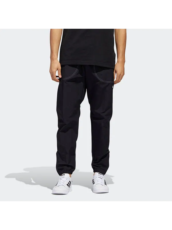 Спортивные штаны adidas originals SUMMER B-Ball Wind Pants — изображение 3 из 4, черный