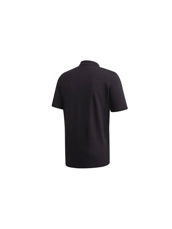 Футболка originals casual sports short sleeve polo shirt black Adidas — изображение 2 из 4, черный