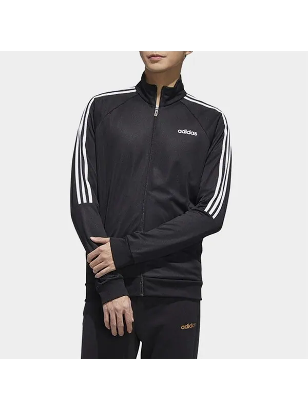 Куртка adidas Soccer/Football Training Sports Windproof Stand Collar Jacket Black — изображение 3 из 4, черный
