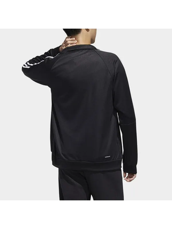 Куртка adidas Soccer/Football Training Sports Windproof Stand Collar Jacket Black — изображение 4 из 4, черный
