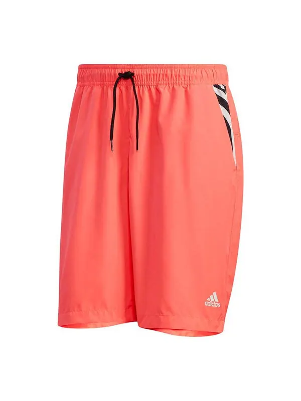 Шорты tyo wv sh m casual sports lacing breathable shorts pink red Adidas — изображение 1 из 4, красный
