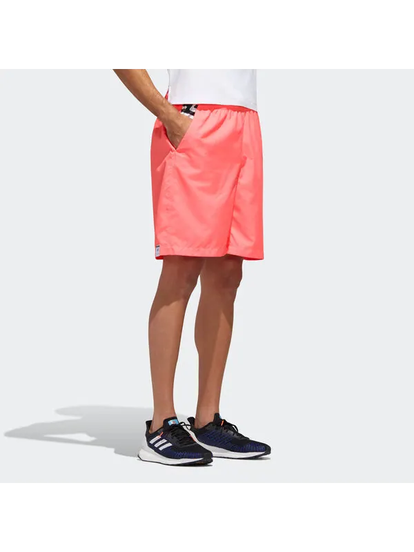 Шорты tyo wv sh m casual sports lacing breathable shorts pink red Adidas — изображение 4 из 4, красный
