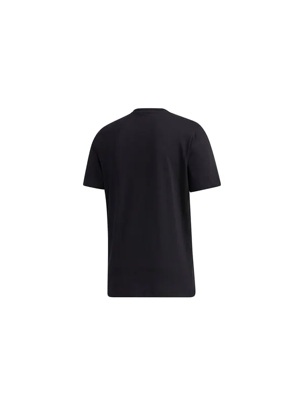 Футболка tyo ss tee m алфавитный принт повседневные спортивные с коротким рукавом Adidas — изображение 2 из 4, черный