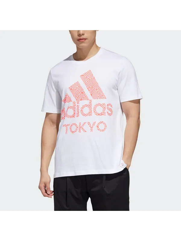 Футболка tokyo pack футболка с коротким рукавом Adidas — изображение 3 из 4, белый