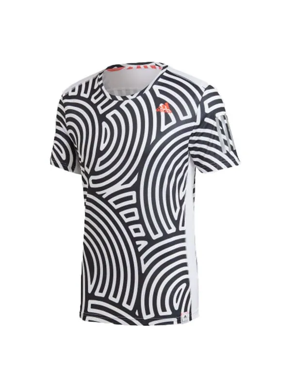 Футболка Men's adidas x Hiroko Takahashi Riko Crossover Round Neck Printing Casual Sports Running — изображение 1 из 4