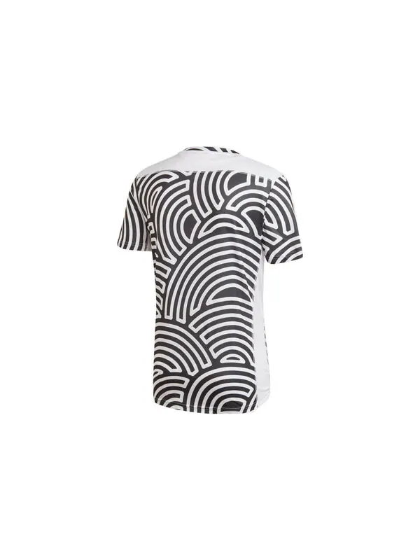 Футболка Men's adidas x Hiroko Takahashi Riko Crossover Round Neck Printing Casual Sports Running — изображение 2 из 4