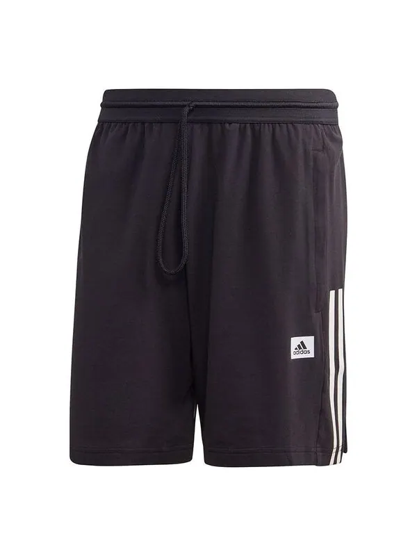 Шорты adidas M D2m Motion Sh Running Gym Stripe Breathable Sports Shorts Black — изображение 1 из 4, черный