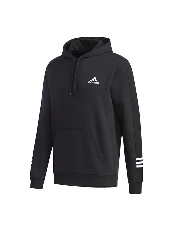 Толстовка adidas Sports Casual Hooded Sweater Men Black — изображение 1 из 4, черный